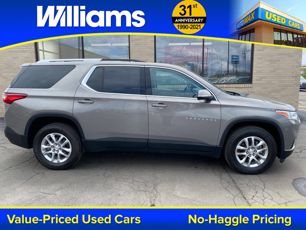 Pre Owned 2018 Chevrolet Traverse Lt Cloth Sport Utility In Traverse City Pr44248 Williams Kia